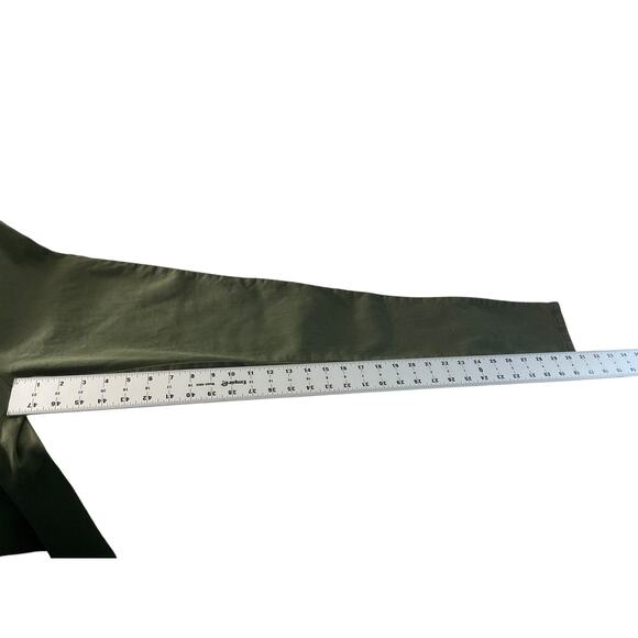 V.I.P. Jeans Jumpsuit Womens XL Olive Green Sleeveless Zip Front Utility Pockets - Picture 7 of 13